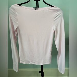 DYNAMITE Light Pink Long Sleeve Women's Extra Small Top